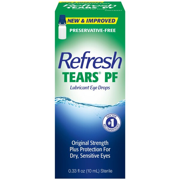 Refresh Tears Preservative Free Lubricant Eye Drops, 0.33 OZ