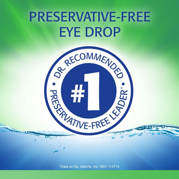 Refresh Tears Preservative Free Lubricant Eye Drops, 0.33 OZ