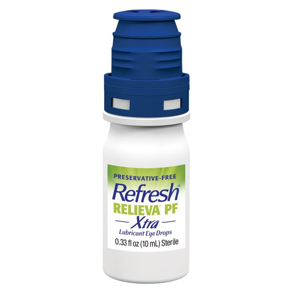 Refresh Relieva Xtra Preservative Free Lubricant Eye Drops, 0.33 OZ