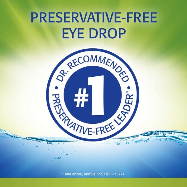Refresh Relieva Xtra Preservative Free Lubricant Eye Drops, 0.33 OZ