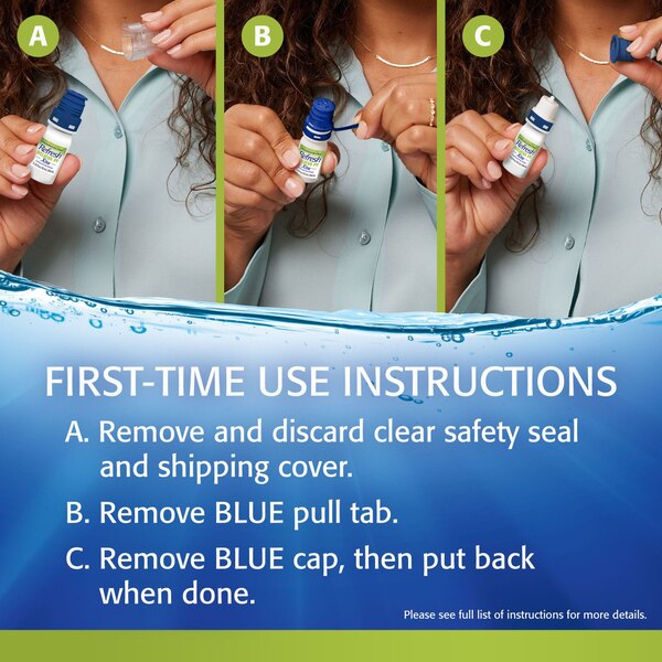 Refresh Relieva Xtra Preservative Free Lubricant Eye Drops, 0.33 OZ
