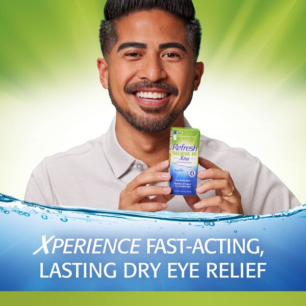 Refresh Relieva Xtra Preservative Free Lubricant Eye Drops, 0.33 OZ