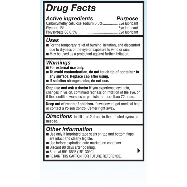 Refresh Optive Advanced Lubricant Eye Drops, 0.33 fl oz, Twin Pack