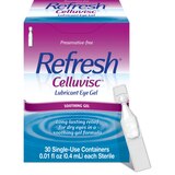 Refresh Celluvisc Lubricant Eye Gel Non-Preserved Tears, 30 ct, 0.01 fl oz (0.4 mL), thumbnail image