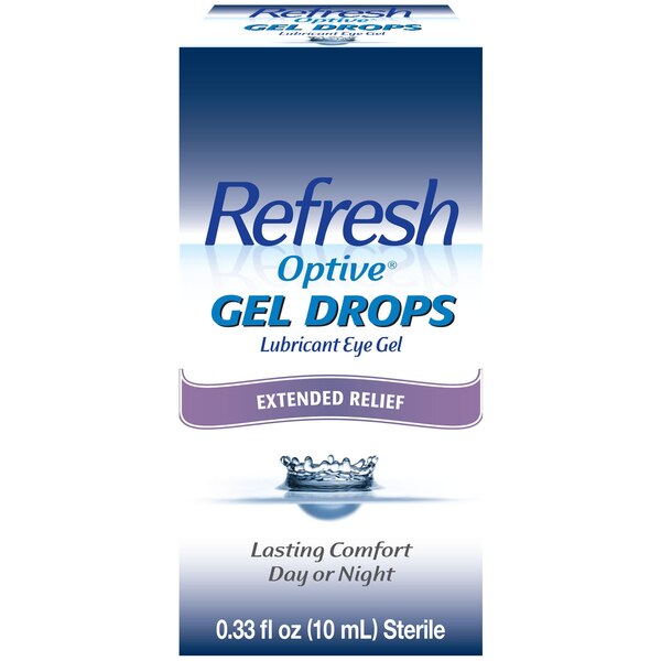 Refresh Optive Lubricant Eye Gel Drops, 0.33 fl oz (10 mL)