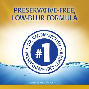Refresh Optive Mega-3 Preservative-Free Lubricant Eye Drops, 30 ct, 0.01 fl oz (0.4 mL)