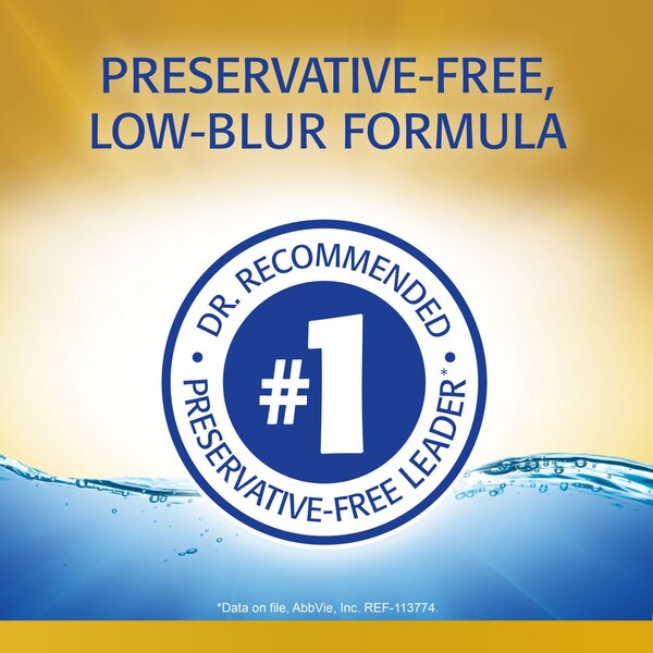Refresh Optive Mega-3 Preservative-Free Lubricant Eye Drops, 30 ct, 0.01 fl oz (0.4 mL)