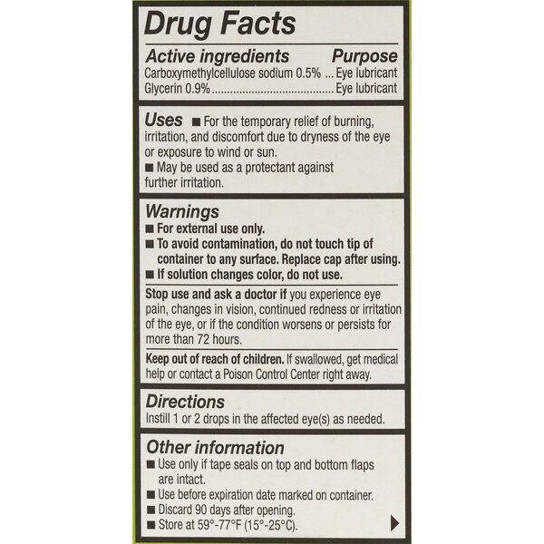 Refresh Relieva Lubricant Eye Drops, 0.33 fl oz (10 mL)