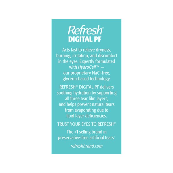 Refresh Digital PF Preservative-Free, 30 ct, 0.01 fl oz (0.4 mL)