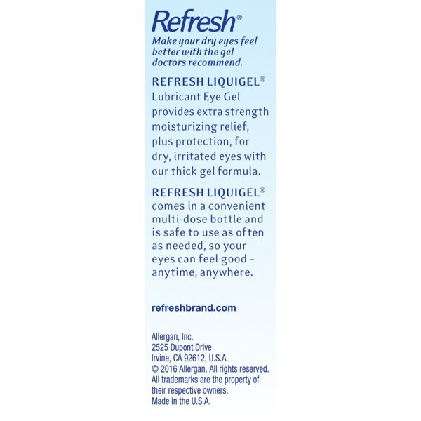 Refresh Liquigel Lubricant Eye Gel, 0.5 fl oz (15 mL)