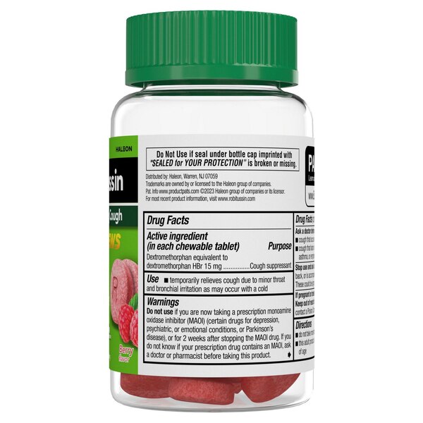 Robitussin Cough Relief Soft Chews, Berry, 20 CT