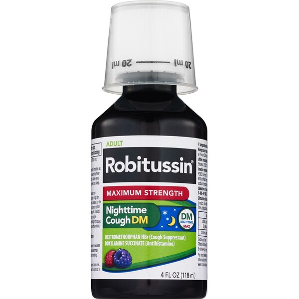 Robitussin Adult Maximum Strength Daytime and Nighttime Twin Pack, 2-4 OZ Bottles
