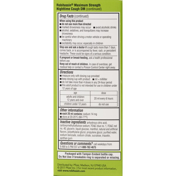 Robitussin Adult Maximum Strength Daytime and Nighttime Twin Pack, 2-4 OZ Bottles
