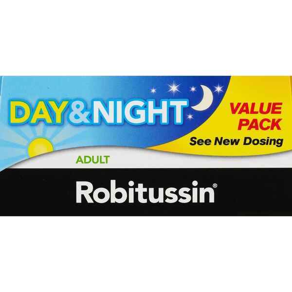 Robitussin Adult Maximum Strength Daytime and Nighttime Twin Pack, 2-4 OZ Bottles