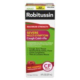 Robitussin Maximum Strength Severe Multi-symptom Cough, Cold, and Flu Relief Liquid, Raspberry, 8 OZ, thumbnail image