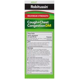 Robitussin Maximum Strength Cough + Chest Congestion DM Liquid Relief, Raspberry, thumbnail image