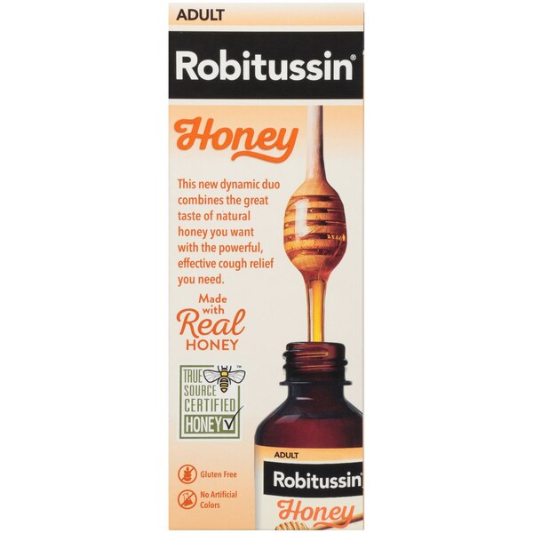 Robitussin Honey Cough + Chest Congestion DM Adult Max. Strength Day Liquid Syrup, 8 fl OZ