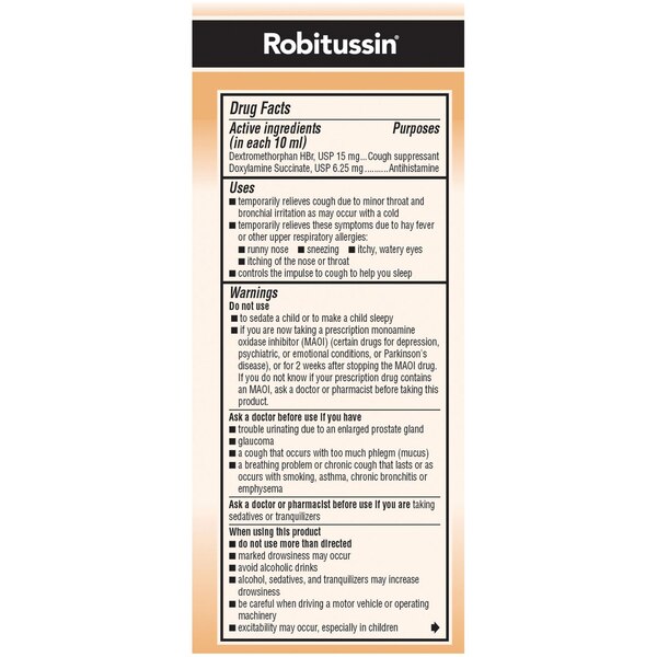 Children's Robitussin Honey Nighttime Cough Liquid, 4 FL OZ