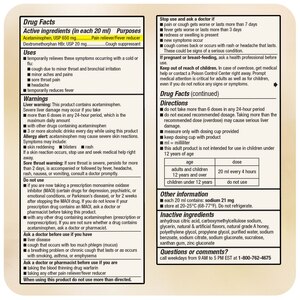 Robitussin Severe Cough, Flu + Sore Throat Daytime Relief, Honey with Elderberry, 8 OZ