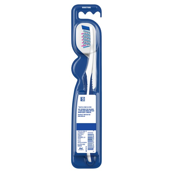 Oral-B CrossAction Deep Reach Manual Toothbrush, Medium Bristle