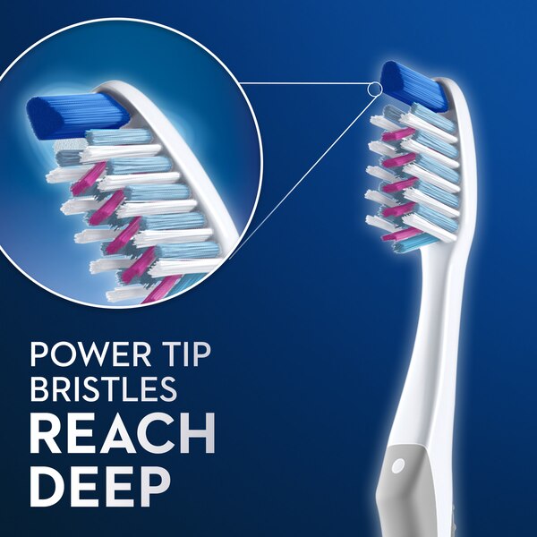 Oral-B CrossAction Deep Reach Manual Toothbrush, Medium Bristle
