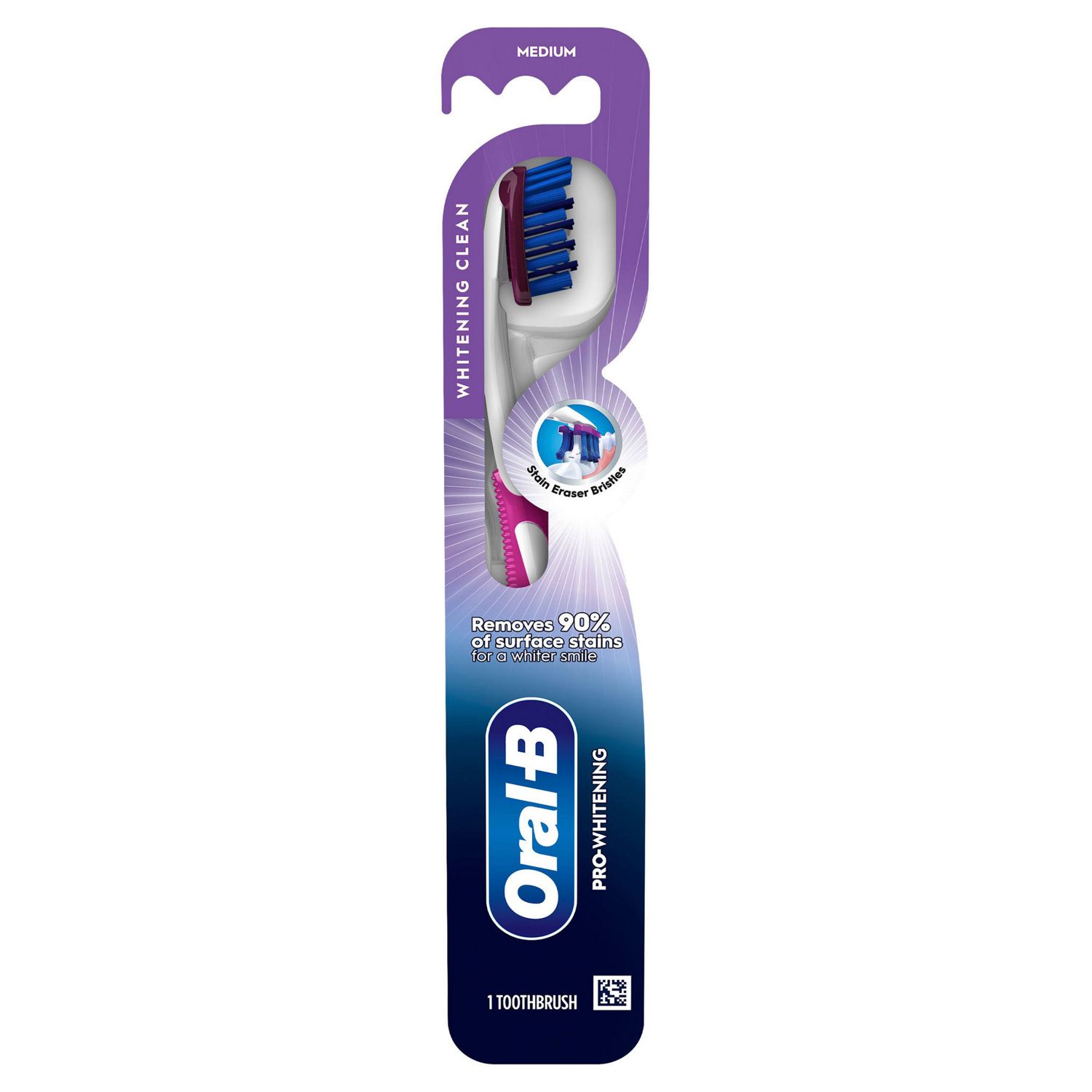 Oral-B Pro-Flex Stain Eraser Toothbrush, Medium Bristle