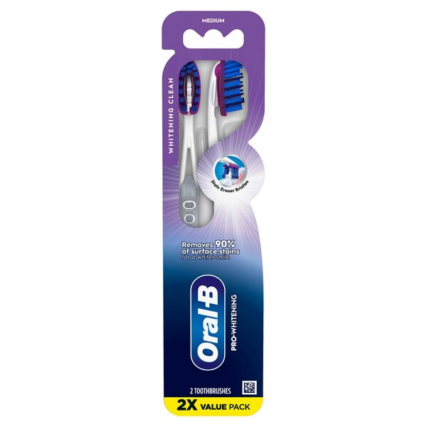 Oral-B Pro-Flex Stain Eraser Toothbrush, Medium Bristle