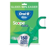 Oral-B Glide Floss Picks plus Scope Outlast, Long Lasting Mint, thumbnail image