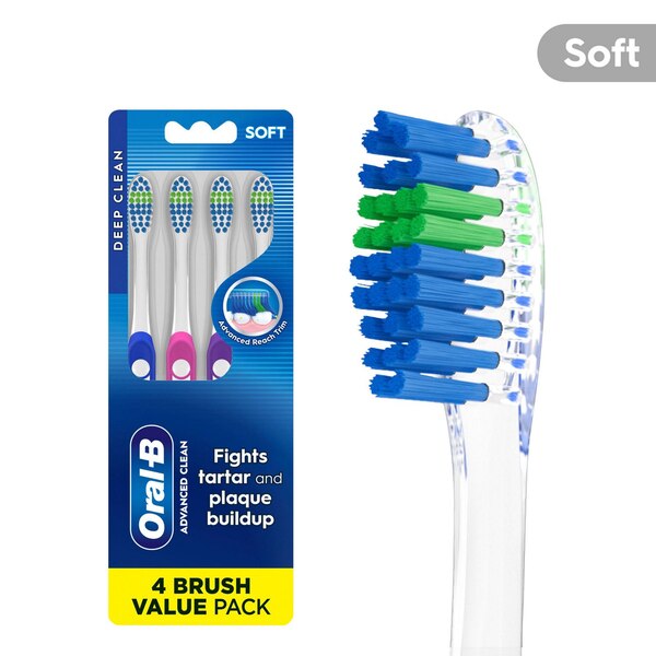 Oral-B Indicator Max Color Changing Toothbrush, Soft Bristle, 4 CT