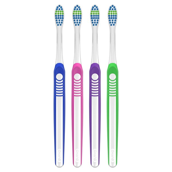 Oral-B Indicator Max Color Changing Toothbrush, Soft Bristle, 4 CT