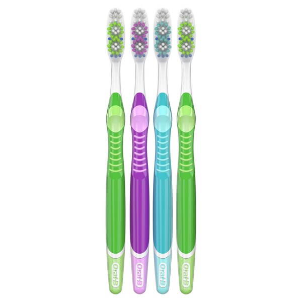 Oral-B Vivid Whitening Toothbrush, Soft Bristle, 4 CT