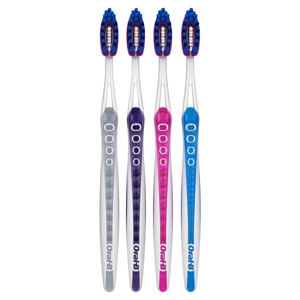 Oral-B Pro-Flex Stain Eraser Toothbrush, Soft Bristle, 4 CT