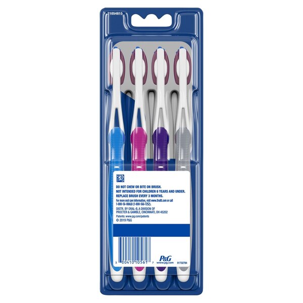 Oral-B Pro-Flex Stain Eraser Toothbrush, Soft Bristle, 4 CT