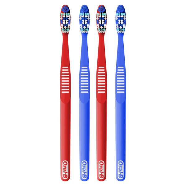 Oral-B Healthy Clean - Cepillo dental, suave, 4 u.