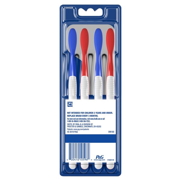 Oral-B Healthy Clean - Cepillo dental, suave, 4 u.