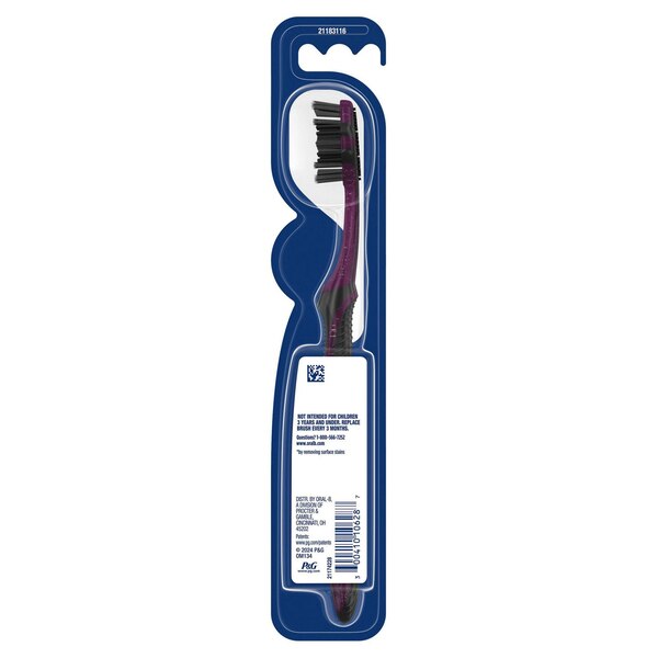 Oral-B Charcoal Whitening Toothbrush, Medium Bristle, 1 CT
