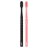 Oral-B Brilliance Whitening Toothbrush, Extra Soft Bristles, 2 Pack, Black and Coral, thumbnail image