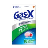Gas-X Antigas Extra Strength Simethicone 125mg Chewable Tablets Cherry, 18 CT, thumbnail image