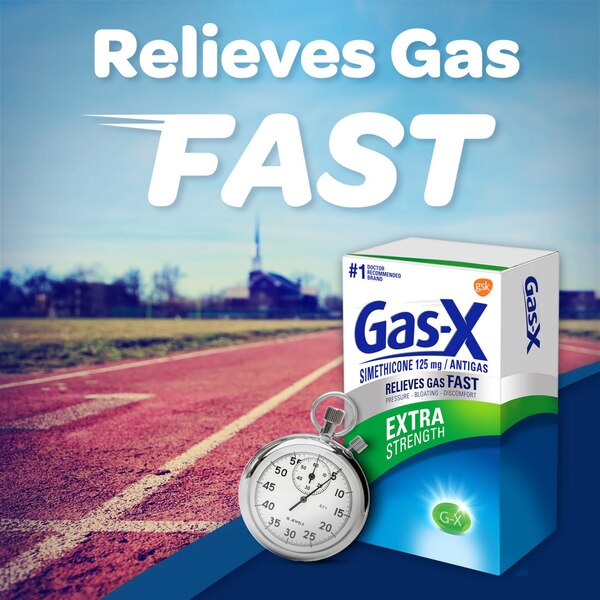 Gas-X Extra Strength Gas Relief Softgels, Bloating Relief, 72 CT