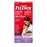 Infants' Tylenol Pain & Fever Oral Suspension Medicine, Grape, 2 OZ, thumbnail image
