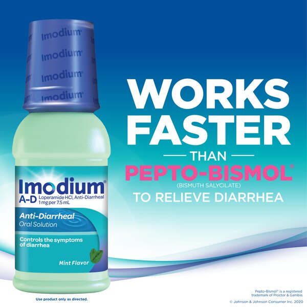 Imodium A-D Liquid Oral Anti-Diarrheal Medicine, Mint Flavor