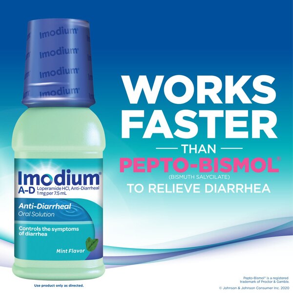 Imodium A-D Liquid Oral Anti-Diarrheal Medicine, Mint Flavor