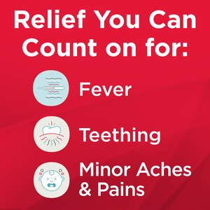 Infants' Tylenol Dye-Free Simple Measure Acetaminophen Oral Suspension, Cherry, 1 Ounce, 2 Ounces