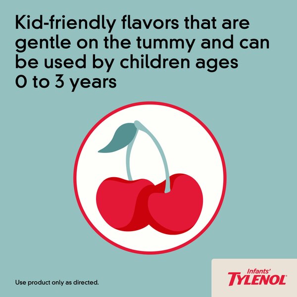 Infants' Tylenol Dye-Free Simple Measure Acetaminophen Oral Suspension, Cherry