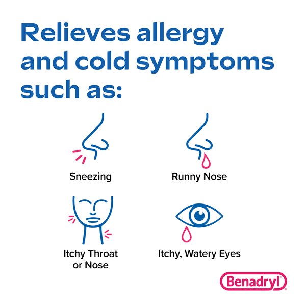 Benadryl Ultratabs Antihistamine Allergy Medicine Tablets, 100 ct