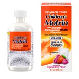 Children's Motrin Dye-Free Ibuprofen Oral Suspension, Berry, 8 FL OZ, thumbnail image