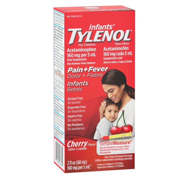 Infants' Tylenol Oral Suspension, 2 OZ, Cherry
