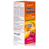 Motrin Children's Pain/Fever Relief Berry Liquid, 4 FL OZ, thumbnail image