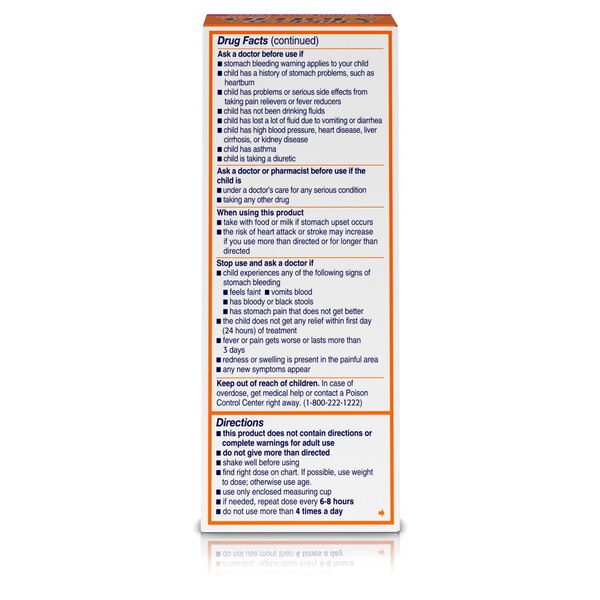 Motrin Children's Pain/Fever Relief Berry Liquid, 4 FL OZ