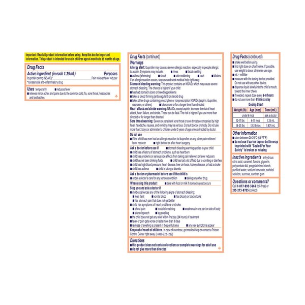 Infants' Motrin Liquid Medicine Drops with Ibuprofen, Berry, 1 fl. oz